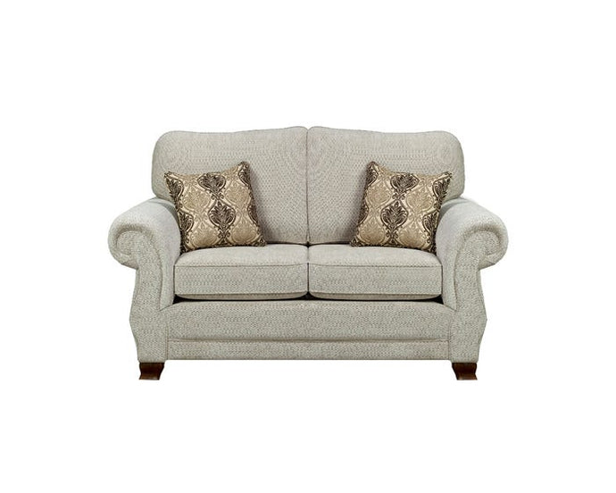 SBF Upholstery Kingston Collection Fabric Loveseat in Sage Beige Free Delivery