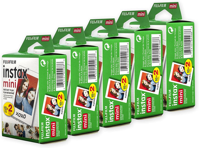 Fujifilm 600015771 Instax Mini Film, White Multi-Pack (100 Exposures)