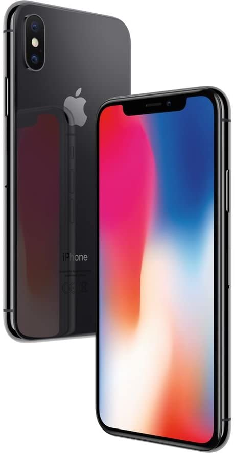 Apple iPhone X, GSM Unlocked 5.8in, 64 GB - Space Gray (Renewed)