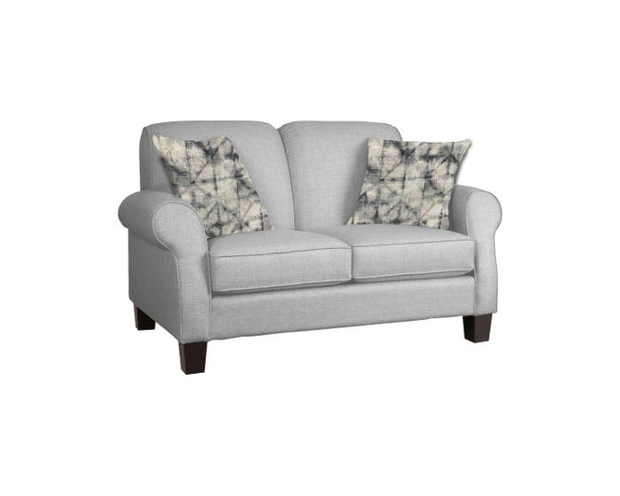 Décor-Rest Joey Sky Collection Fabric Loveseat in Hot Grey/Quartz Grey Free Delivery