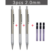 0.5 0.7 0.9 1.3 2.0mm Mechanical Pencil Set Full Metal Art Drawing Painting Automatic Pencil with Leads Office School Supplies