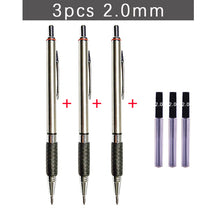 0.5 0.7 0.9 1.3 2.0mm Mechanical Pencil Set Full Metal Art Drawing Painting Automatic Pencil with Leads Office School Supplies