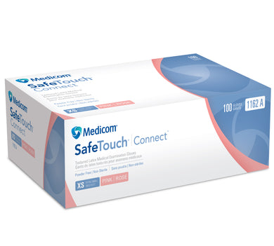 MEDICOM CONNECT LATEX PINK PACK OF 100