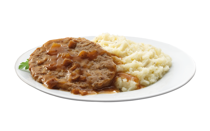 Swiss Sailsbury Steak Mashed Potato & Gravy 100% Kosher Pack Of 10 Frozen Meals
