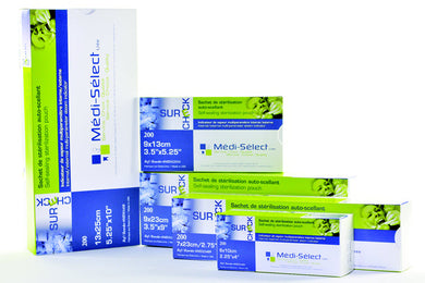 MEDI-SELECT SURE CHECK STERILIZATION POUCHES PACK OF 200