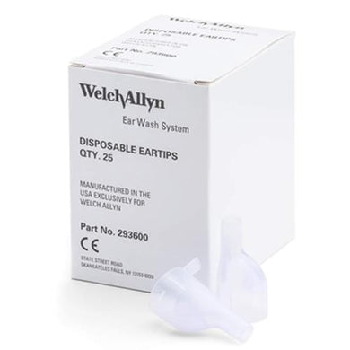 WELCH ALLYN DISPOSABLE EAR WASH TIPS PACK OF 25