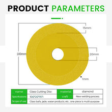 100mm Glass Cutting Disc Diamond Marble Saw Blade Ceramic Tile Jade Special Polishing Cutting Blade Sharp Brazing Grinding Disc