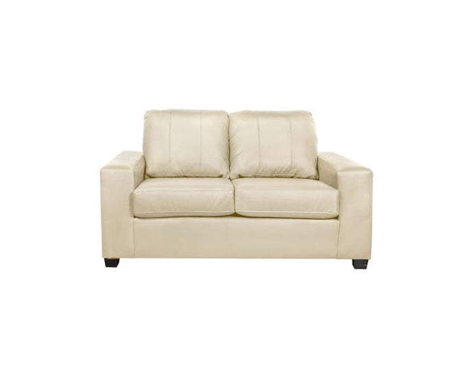 A&C Furniture bone leather match loveseat in beige Free Delivery