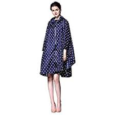 SaphiRose Rain Poncho Jacket Coat for Adults Hooded Waterproof with Zipper Outdoor
