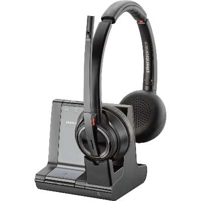 Poly Plantronics Savi 8220 Binaural Wireless Headset System