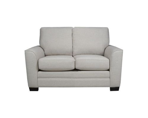 SBF Upholstery Fabric Loveseat in Turbo Beige Free Delivery