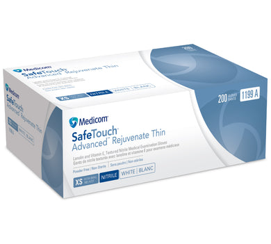 MEDICOM ADVANCED REJUVENATE THIN NITRILE WHITE PACK OF 200