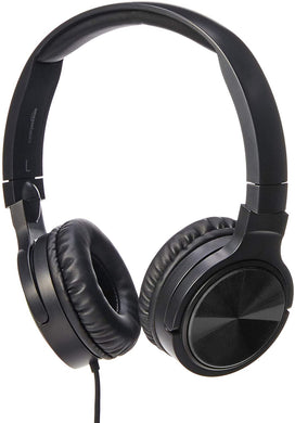 AmazonBasics Lightweight On-Ear Wired Headphones, Black