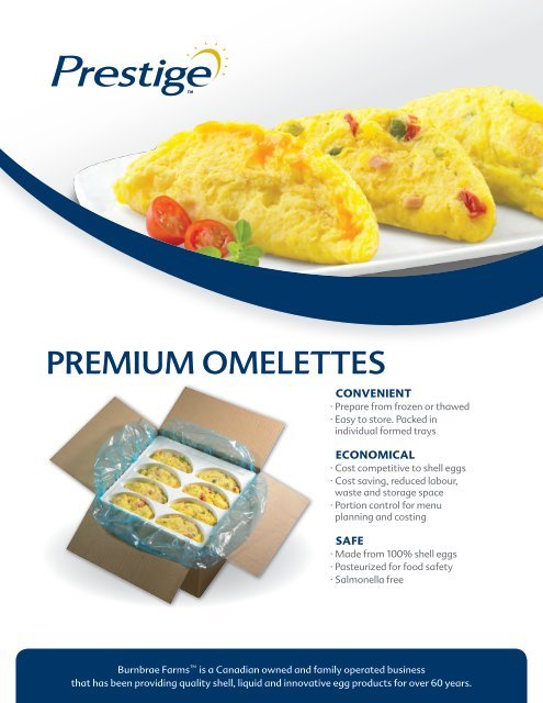 PRSTIGE EGG OMELET CHS CHED PREMIUM PACK OF 48X100 GRAMS