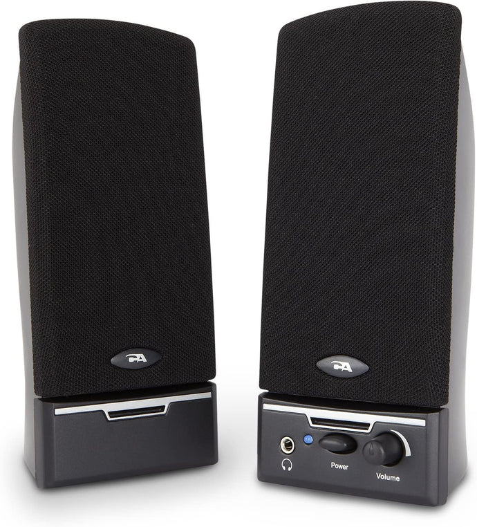 Cyber Acoustics 4 Watt 2.0 Computer Speaker System- Black