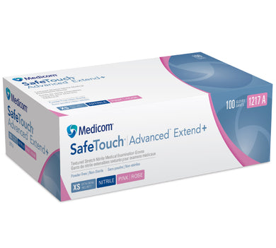 MEDICOM ADVANCED EXTENDS PLUS NITRILE PINK PACK OF 100
