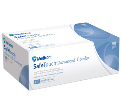 MEDICOM ADVANCED COMFORT NITRILE WHITE PACK OF 300