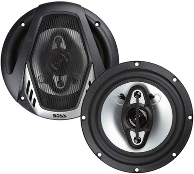 BOSS Audio Systems NX654 Car Speakers - 400 Watts of Power Per Pair, 200 Watts Each, 6.5 Inch, Full Range, 4 Way, Sold in Pairs, Easy Mounting