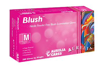 AURELIA BLUSH NITRILE PACK OF 200(2.5 ML)