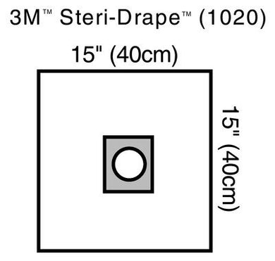 3M STERILE DRAPE WITH OPENING FOR AESTHETIC OPHTHALMIC PACK OF 10