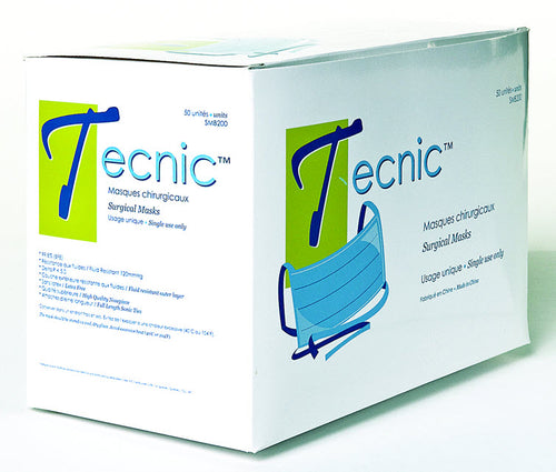 TECNIC MASQUES CHIRURGICAUX SURGICAL MASKS PACK OF 50