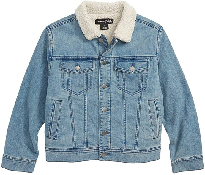 Banibear Boys' Denim Jacket Outerwear, 12M-12 Years