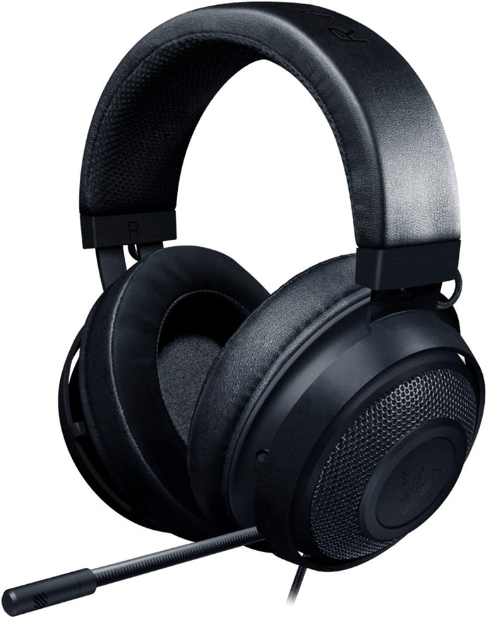 Razer Kraken Gaming Headset: Lightweight Aluminum Frame - Retractable Cardioid Mic - For PC, PS4, Nintendo Switch - 3.5 mm Headphone Jack - Classic Black