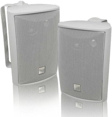 Dual Electronics LU43PW 4 inch 3-Way High Performance Indoor, Outdoor & Bookshelf Studio Monitor Speakers with Swivel Brackets & 100 Watts Peak Power