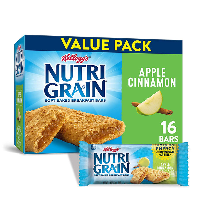 SNACK BAR NUTRIGRAIN APPLE CIN PACK OF 48