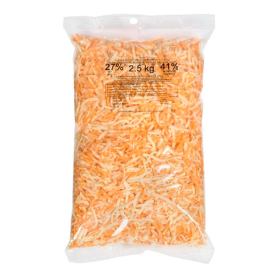 SAPUTO BARI CHEESE BRICK SHREDDED 29% 10KG MF (PACK OF 4 X 2.5 KG)