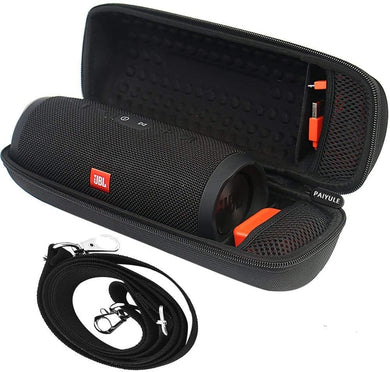 Hard Travel Case for JBL Charge 3 Waterproof Portable Bluetooth Speaker. Extra Room for USB Cable and Charger-by PAIYULE(Black)