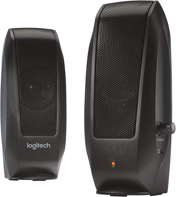 Logitech 980-000012 S120 2.0 Multimedia Speakers, Black
