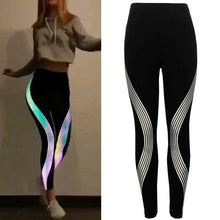 Rainbow Reflective Workout Fitness Leggings - DeliverMyCart.com