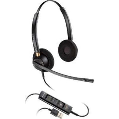 Poly Plantronics EncorePro 525 Over-the-head, Binaural, Noise-Canceling Headset with USB Connection