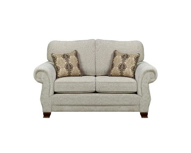 SBF Upholstery Kingston Collection Fabric Loveseat in Sage Beige Free Delivery