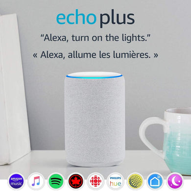 Echo Plus (2nd gen) – Premium sound with built-in smart home - Sandstone