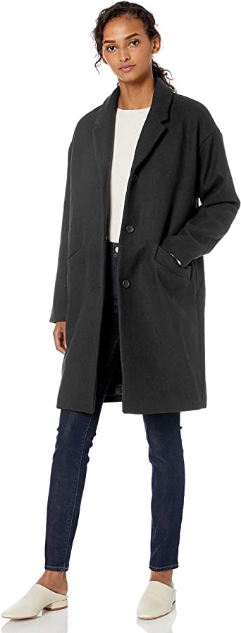 Amazon Brand - Daily Ritual Women's Oversized Wool Blend Cocoon Coat - DeliverMyCart.com