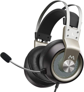 Mpow EG3 Pro Gaming Headset, 3D Bass Surround Sound, PS4 Xbox Computer Headset with Noise Cancelling Mic, Over-Ear Gaming Headphones, Volume Control for PC Laptop Mac Nintendo Switch