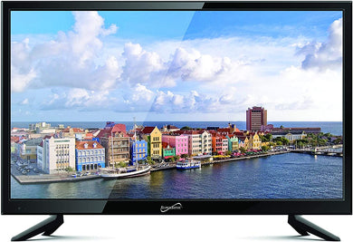 SuperSonic 1080p LED Widescreen HDTV with HDMI Input and AC/DC Compatible for RVs, 19-Inch, Black, SC-1911