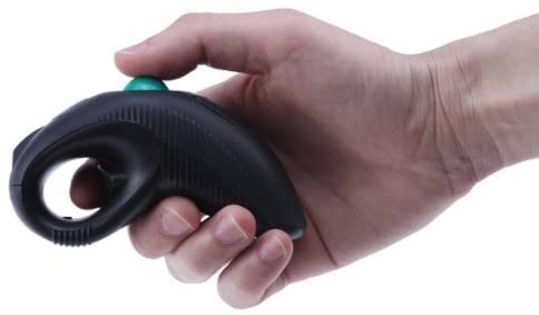 Image Wireless USB Handheld Finger Trackball Mouse with Laser Pointer