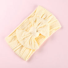 1Pcs Newborn Baby Headband For Girls Elastic Knit Children Turban Baby Bows Soft Nylon Kids Headwear Hair Accessories 32 Colors