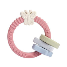 1pc Baby Teether Silicone Bracelet BPA Free  Cute Animal Silicone Pendant Wood Ring  Teething Rattle for Baby Accessories Toys