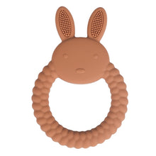 1pc Baby Teether Silicone Bracelet BPA Free  Cute Animal Silicone Pendant Wood Ring  Teething Rattle for Baby Accessories Toys