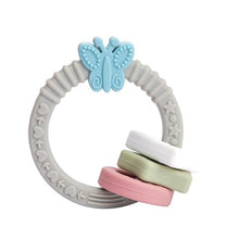 1pc Baby Teether Silicone Bracelet BPA Free  Cute Animal Silicone Pendant Wood Ring  Teething Rattle for Baby Accessories Toys