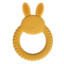 1pc Baby Teether Silicone Bracelet BPA Free  Cute Animal Silicone Pendant Wood Ring  Teething Rattle for Baby Accessories Toys