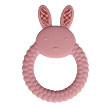 1pc Baby Teether Silicone Bracelet BPA Free  Cute Animal Silicone Pendant Wood Ring  Teething Rattle for Baby Accessories Toys