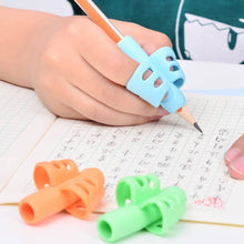 2 Pcs Three Finger Silicone Pen Holder Writing Aids Beginner Writing Children&#39;S Supplies Thumb Posture Correction