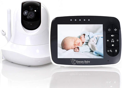 HD Baby Monitor with Camera and Audio | Easy to Use 2-Way Long-Range Video Baby Monitor with Wide-Angle, High-Def Screen and Infrared Night Vision, Baby Camera Monitor includes Temperature Display, and Pan-Tilt Remote, Perfect Nursery Mobile Accessory