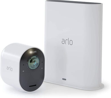 Arlo Ultra - 4K UHD Wire-Free Security 1 Camera System | Indoor/Outdoor with Color Night Vision, 180° View, 2-Way Audio, Spotlight, Siren | Works with Alexa and HomeKit | (VMS5140)