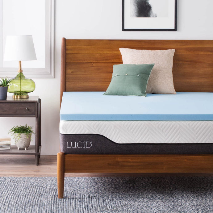 LUCID 2-Inch Gel Infused Memory Foam Mattress Topper - California King